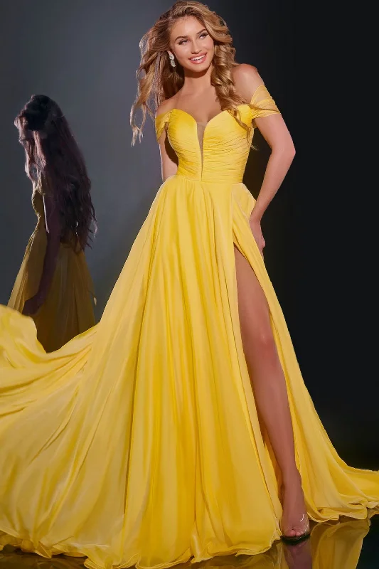 Amazing Deals Jovani 43842 Long A Line Gown Formal Prom Dress