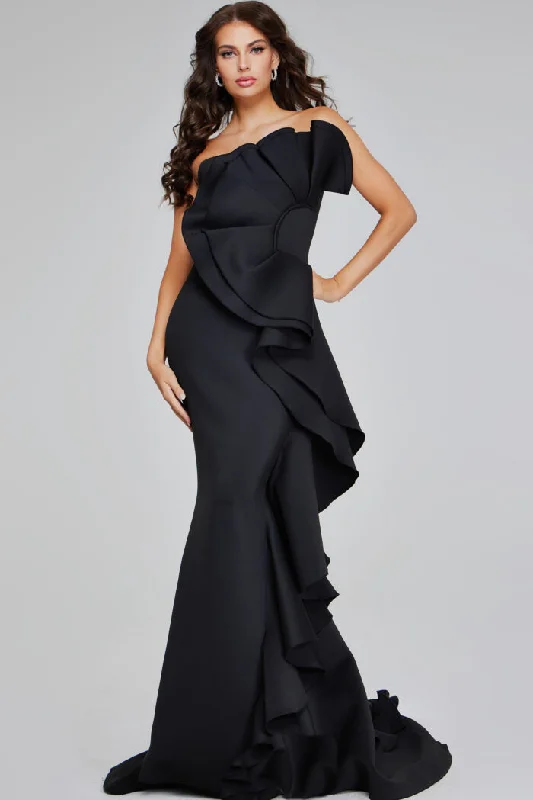 Super Bargain Jovani 42543 Mermaid Long Formal Ruffled Evening Dress