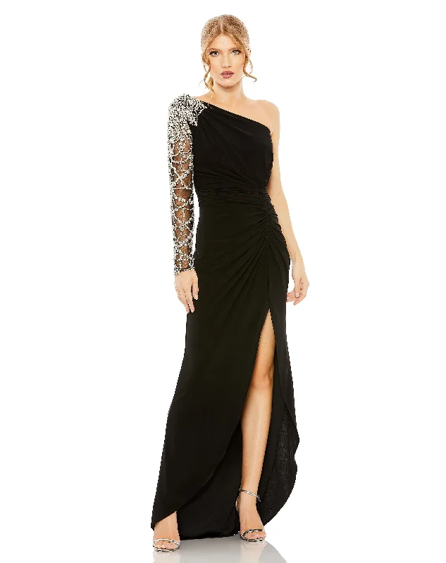 Deal Dash Mac Duggal 2215 Long Fitted Formal Evening Prom Gown