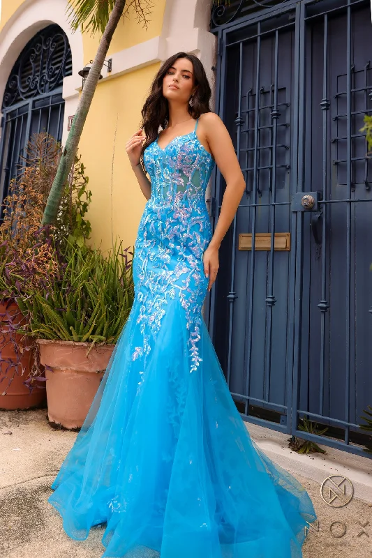 Huge Discounts Nox Anabel Q1390 Sequins Mermaid Long Prom Gown