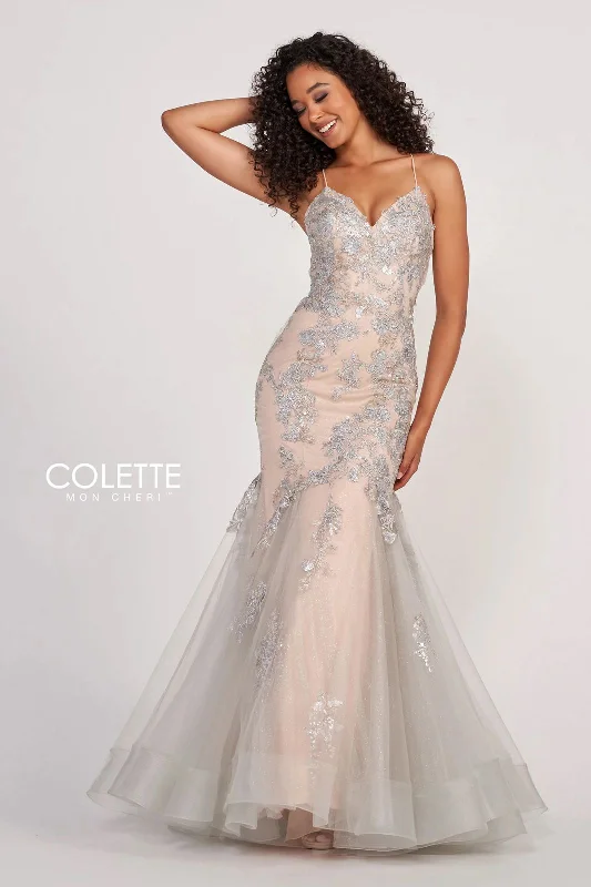 Best Bargains Colette CL2004 Glitter Formal Mermaid Prom Long Dress