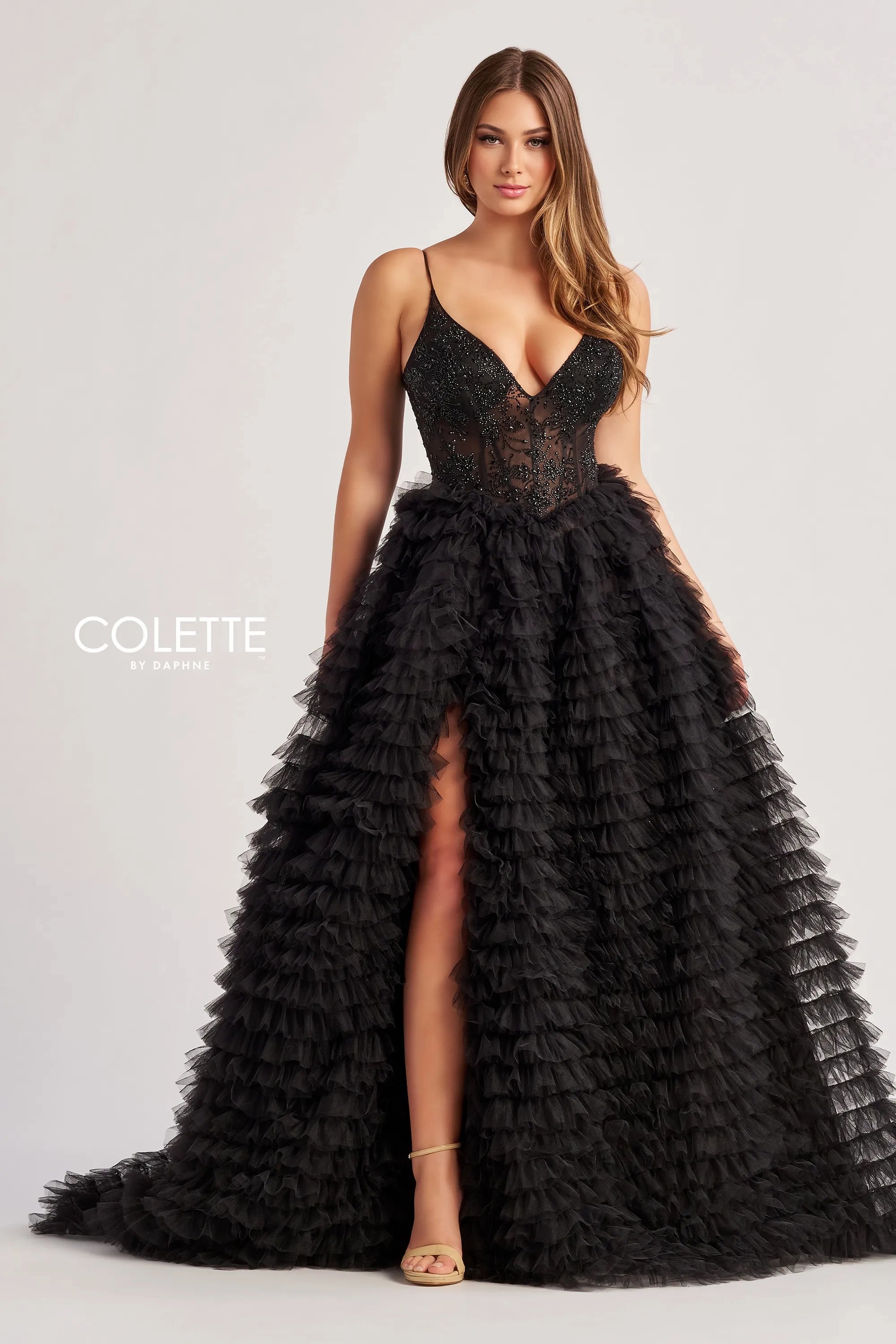 Mega Sale Colette by Daphne CL8330 Long Slit Ball Gown Formal Prom Dress