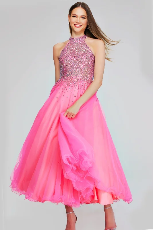Today’s Deal Jovani K38284 A Line Prom Beaded Long Formal Girls Dresses