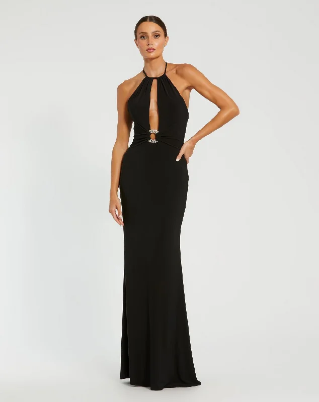 Markdowns Mac Duggal 42065 Fitted Formal Long Prom Dress