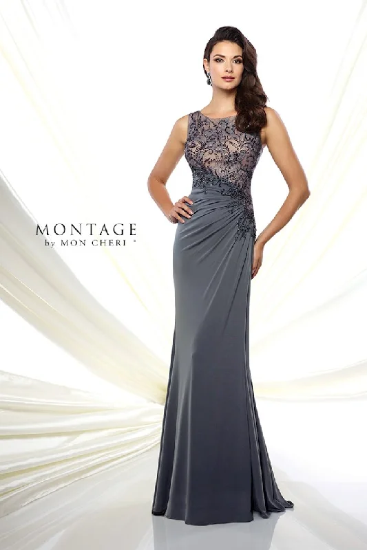 Instant Discount Montage 116947 Long Evening Lace A Line Mother of the Bride Dress