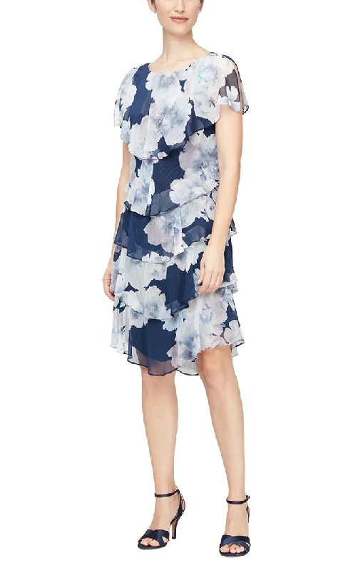 Price Break SL Fashions 9171869 Floral Short Cocktail Dress