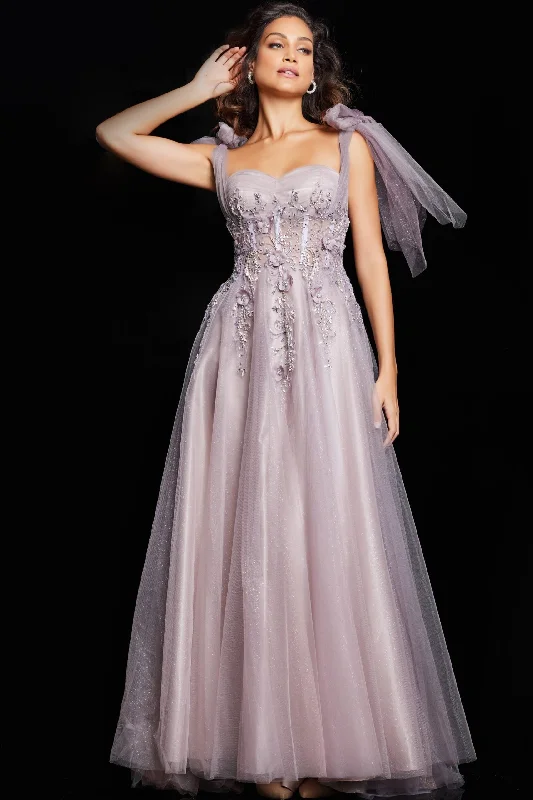 Deal Zone Jovani 37467 Long Beaded Formal A Line Corset Evening Dress