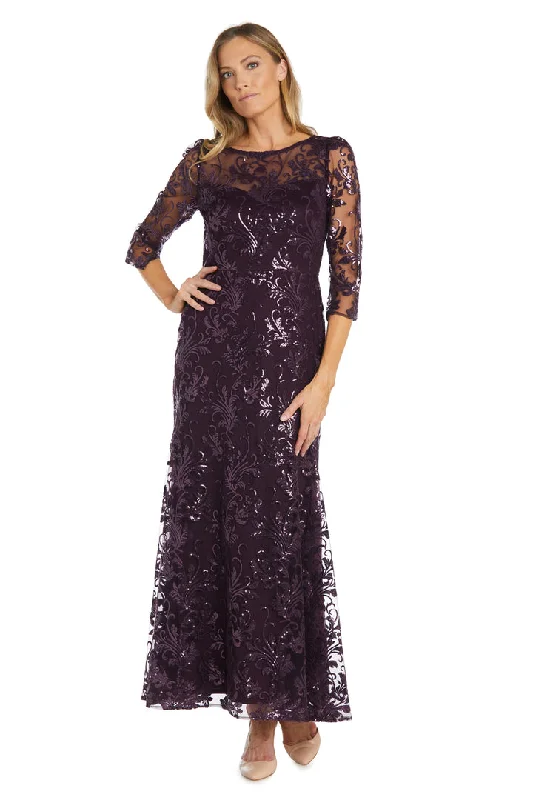 Hurry In R&M Richards 1613 Long Sequin Formal Mother of the Bride Dress