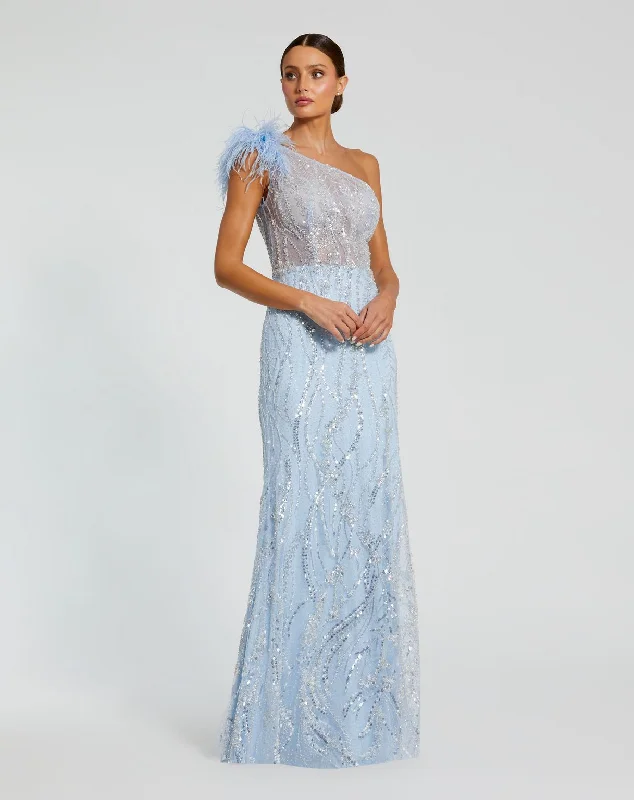 Price Rollback Mac Duggal 20887 Long Embroidered Prom Dress