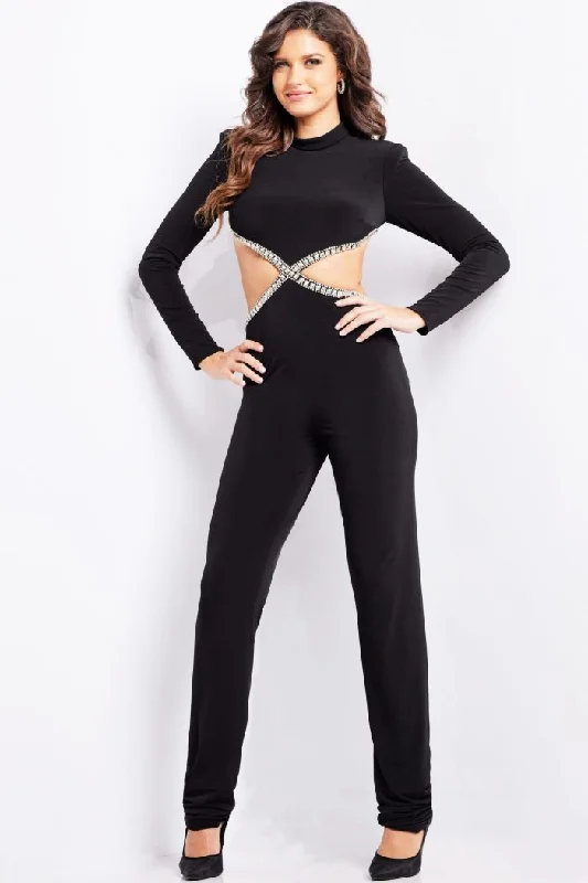 Low Prices Jovani 37038 Beaded Long Formal Jumpsuit