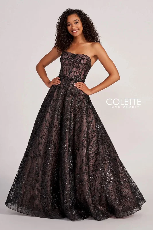 Amazing Deals Colette CL2042 Prom Glitter Formal Long Ball Gown