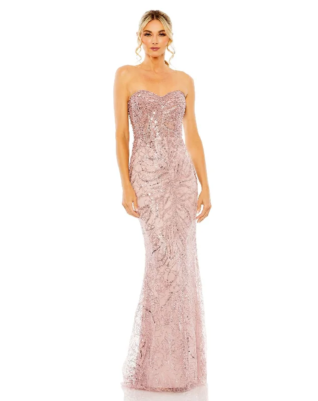 Special Discount Mac Duggal 20544 Glittered Long Prom Dress