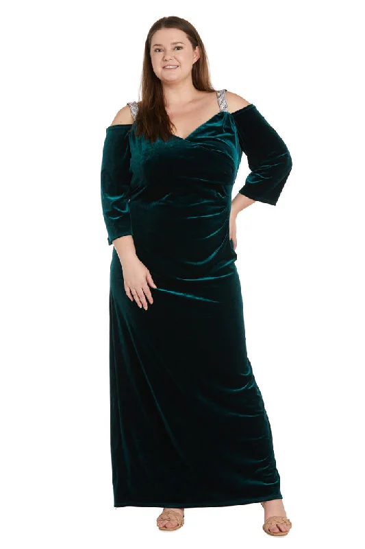 Don't Wait R&M Richards 1489W Plus Size Formal Evening Long Dress