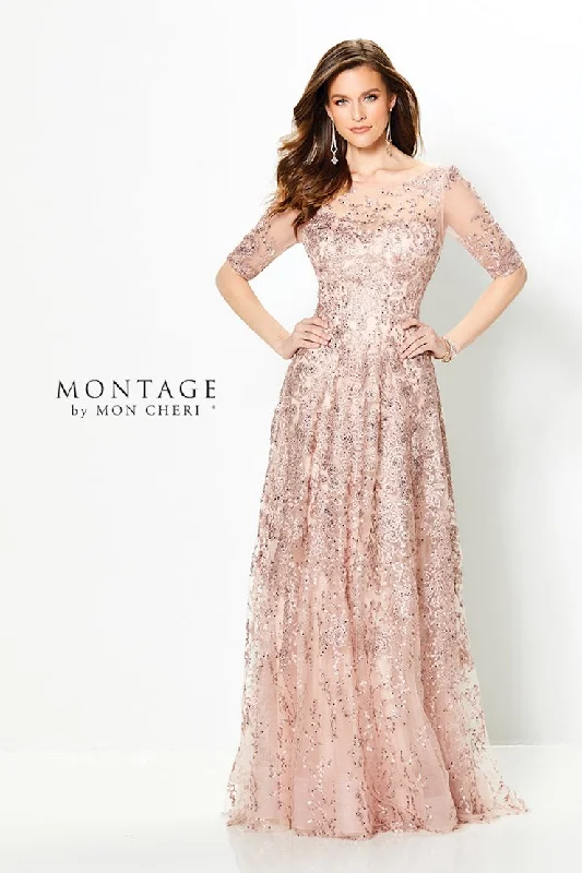 Mega Sale Montage 219976 Long Lace A Line Mother of the Bride Dress