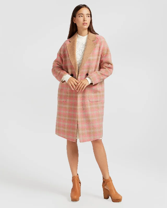 Shop and Save Publisher Double-Breasted Wool Blend Coat