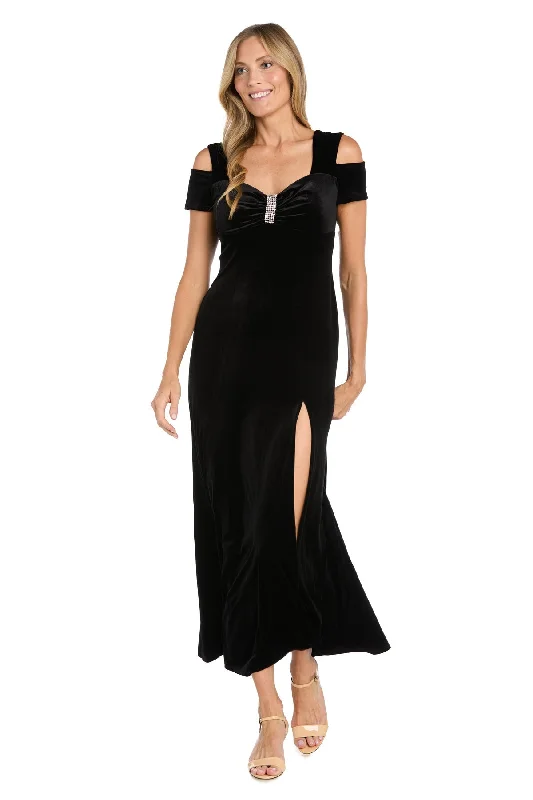 Today’s Special R&M Richards 3227 Long Velvet Formal Evening Dress