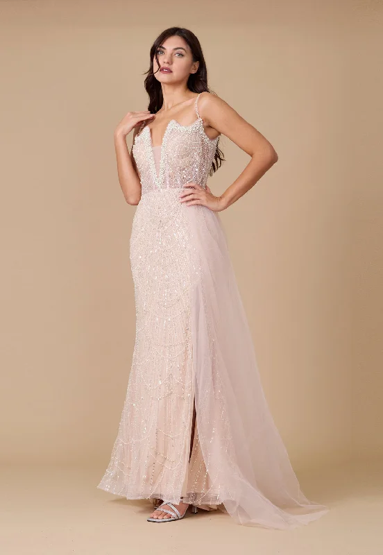 Fantastic Offers Corset Hand Beaded Couture Formal Dress