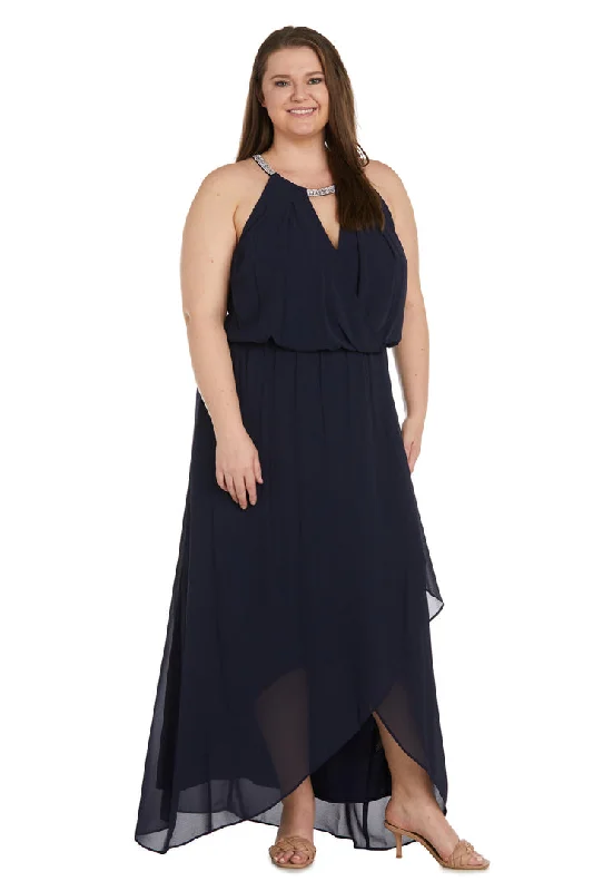 Exclusive Offers R&M Richards 1170W High Low Formal Plus Size Dress