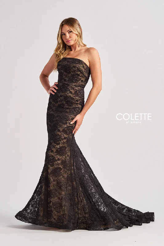 Year-End Sale Colette by Daphne CL8670 Long Formal Glitter Lace Mermaid Prom Dress Year-End Sale Colette by Daphne CL8670 Long Formal Glitter Lace Mermaid Prom Dress