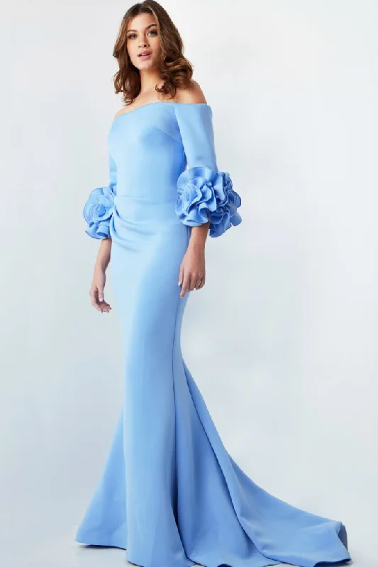 Shop and Save Jovani 23716 Long Ruffle Formal Dress
