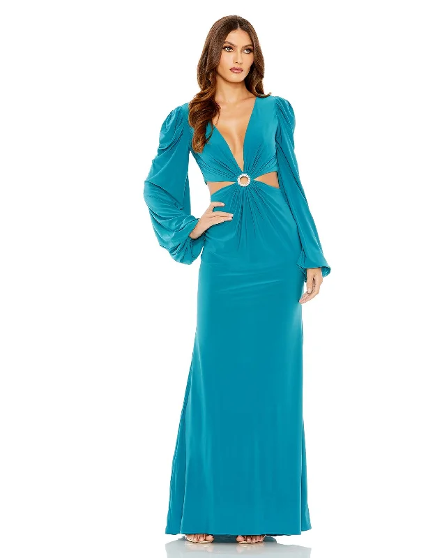 Crazy Savings Mac Duggal 26727 Long Sleeve Formal Evening Dress
