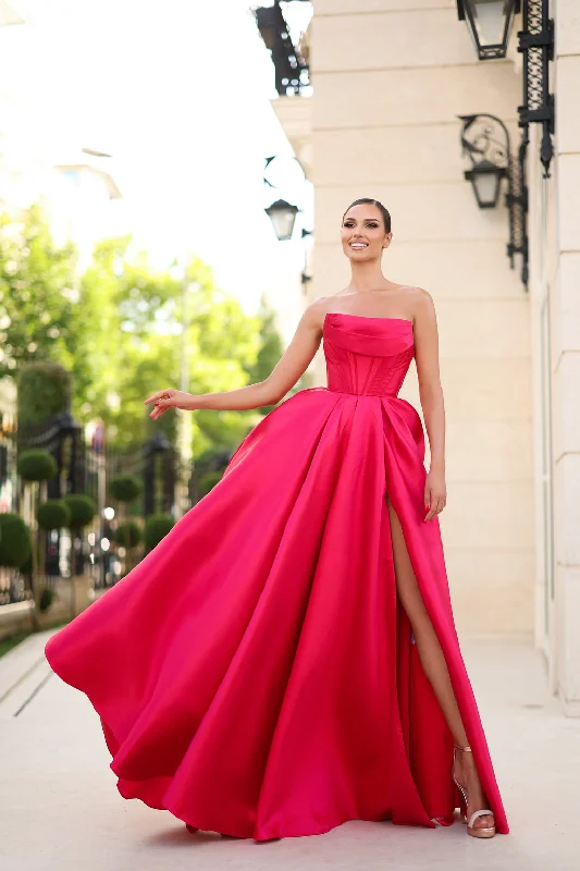 Special Buy Tina Holly TK241F Ball Gown Long Slit Formal Prom Dress