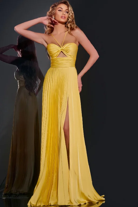 Price Smash Jovani 42971 Long Formal A Line Pleated Prom Dress