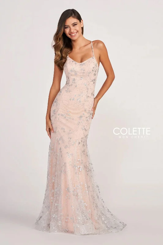 Daily Deals Colette CL2047 Long Beaded Formal Mermaid Prom Dress