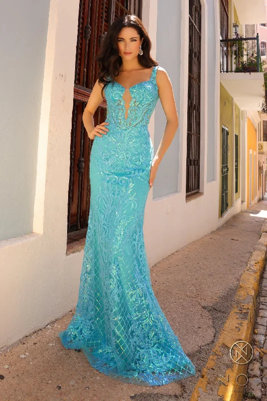 Limited Availability Nox Anabel E1274 Sequins Formal Long Prom Gown