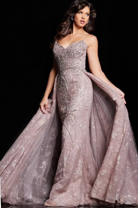 Act Fast Jovani 24001 Long Evening Beaded Formal Dress