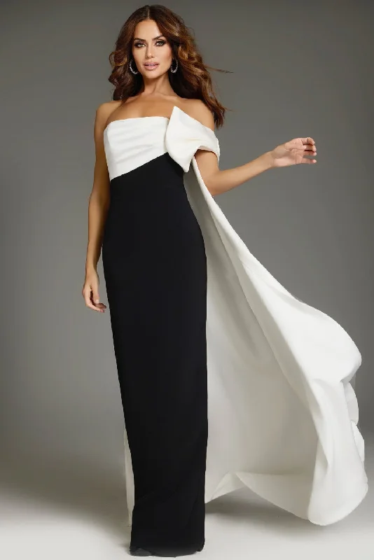 Price Reduction Jovani 38864 Long Cape Sleeve Formal Fitted Evening Dress