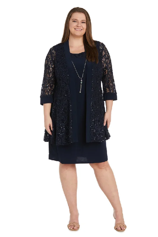 Sale Event R&M Richards 1160W Short Mother of the Bride Plus Size Jacket Dress