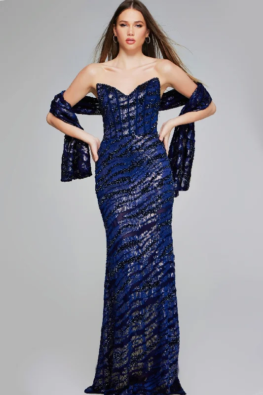 Super Sale Jovani 40181 Long Mermaid Formal Beaded Evening Dress