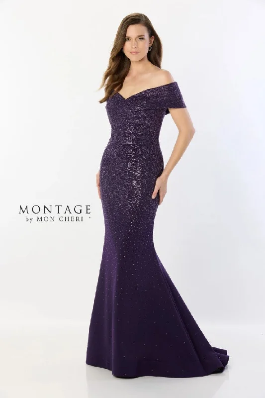 Fantastic Offers Montage 220949 Long Beaded V Neck Formal Dress