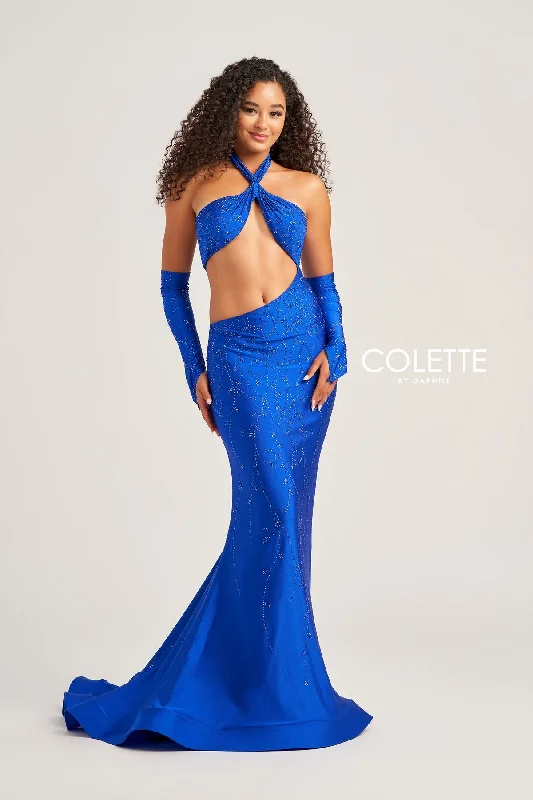 Huge Savings Colette CL5263 Cut Out Long Formal Mermaid Prom Dress