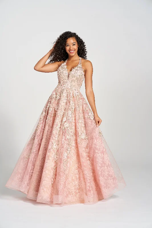 TIME-Limited Offer Colette CL12214 Long Formal Halter Prom Dress
