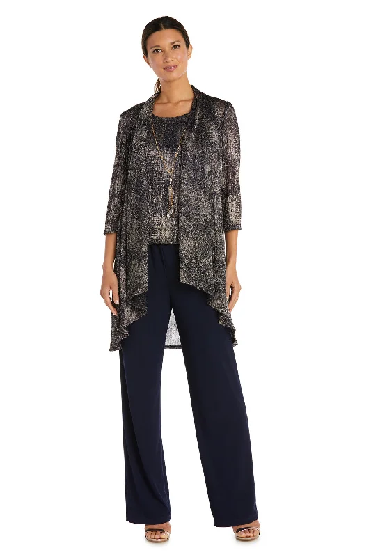 Stock Clearance R&M Richards 7292 Formal Print Pant Suit Jacket Set