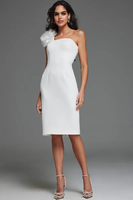 Price Reduction Jovani 40096 Short Knee Length Casual Wedding Dress
