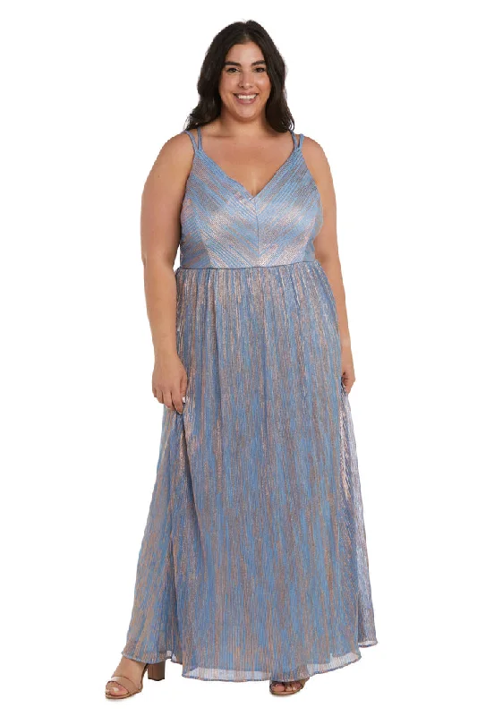 Exclusive Deal Nightway 22031W Long Shimmer Formal Plus Size Evening Dress