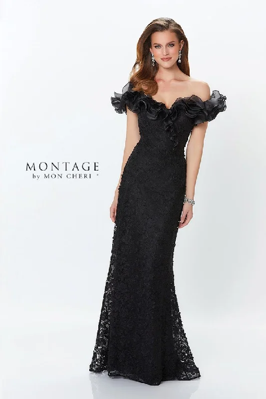 Buy Now Montage 119931 Long Ruffle Formal Evening Dress