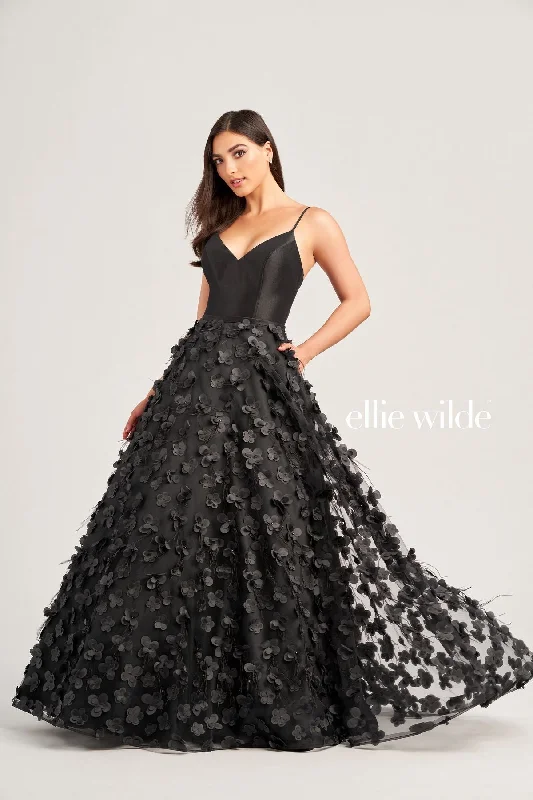 Hot Deal Ellie Wilde EW35037 Long Formal Pocket Prom Ball Gown