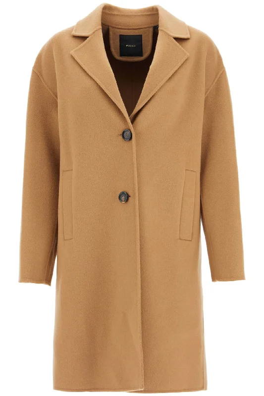 Best Bargains Pinko Women's Double Wool Coat With Screwdriver Design