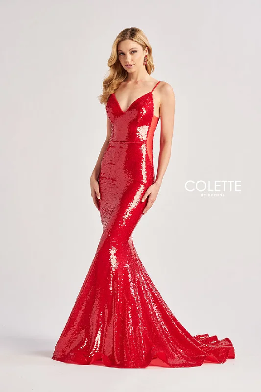 Last Chance Colette by Daphne CL8615 Formal Long Mermaid Sequin Prom Dress