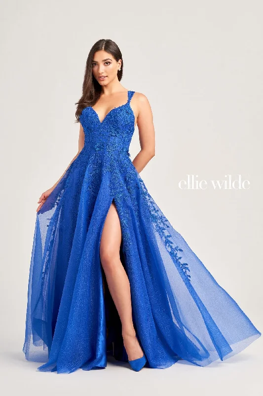 Mega Deal Ellie Wilde EW35233 Formal Long Glitter Evening Prom Dress