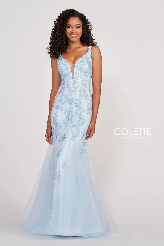Bargain Prices Colette CL2002 Formal Mermaid Prom Long Applique Dress