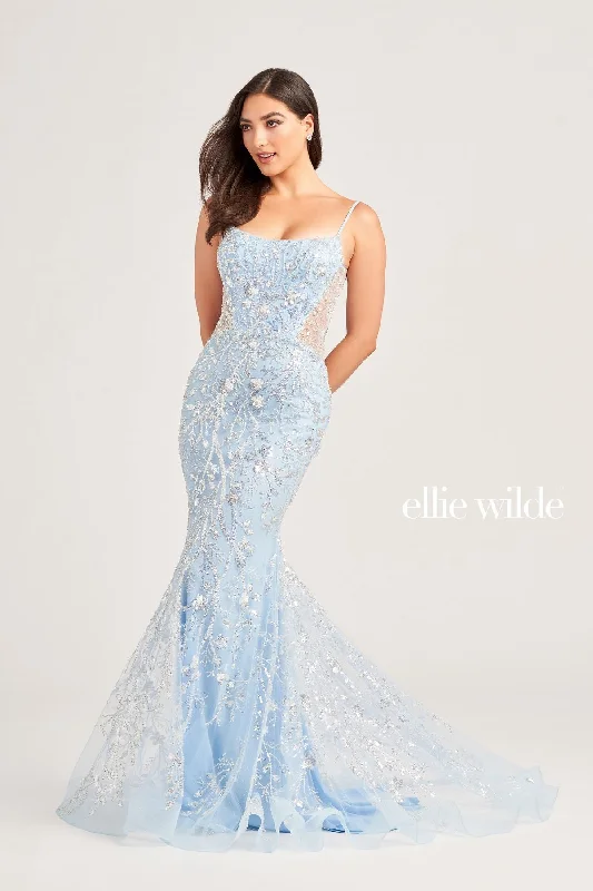 Today’s Special Ellie Wilde EW35204 Long Fitted Formal Sequin Prom Dress