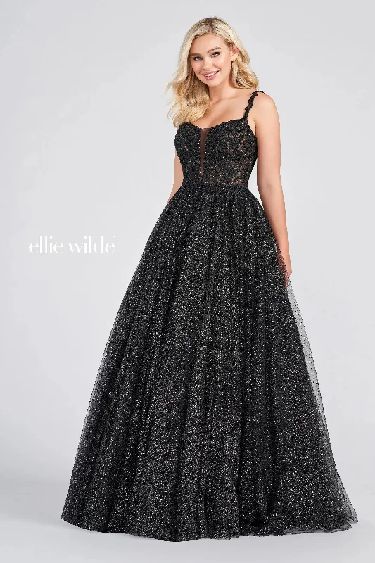 Midnight Sale Ellie Wilde EW122049 Prom Long Formal Pocket Ball Gown