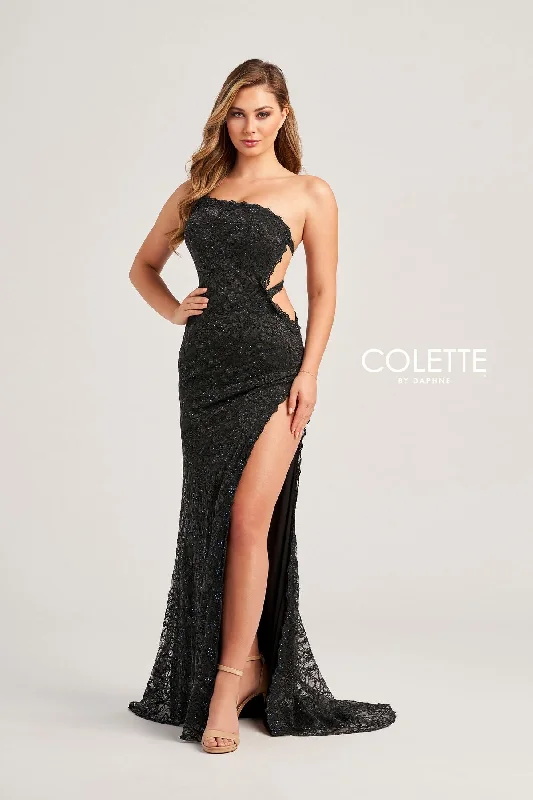 New Deals Colette CL5198 Cut Out Long Formal Prom Dress