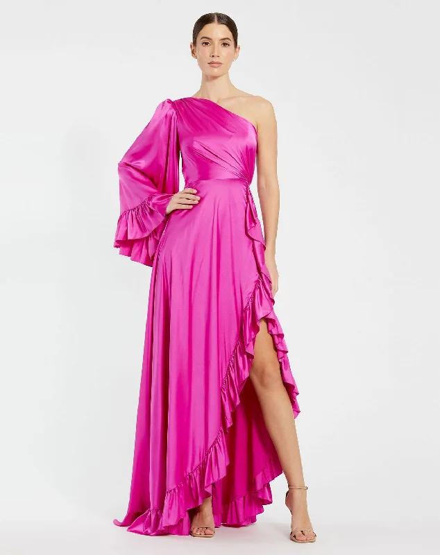 Bargain Blast Mac Duggal 55950 High Low Formal Prom Dress
