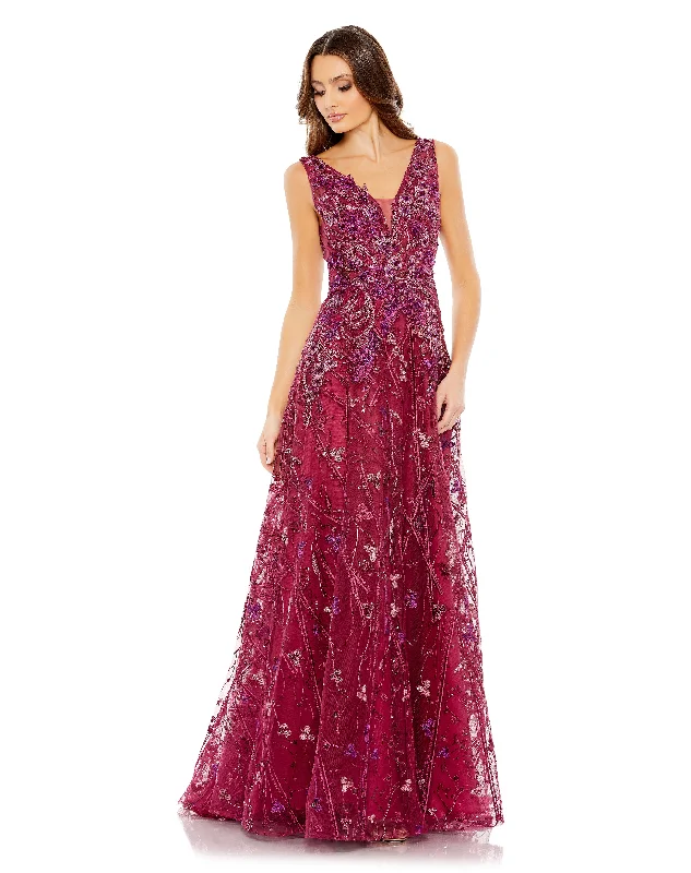 Exclusive Deal Mac Duggal 20265 Long Beaded Formal Evening Dress